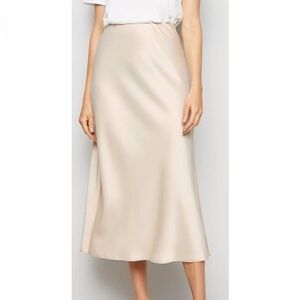 Midi Satin Skirt